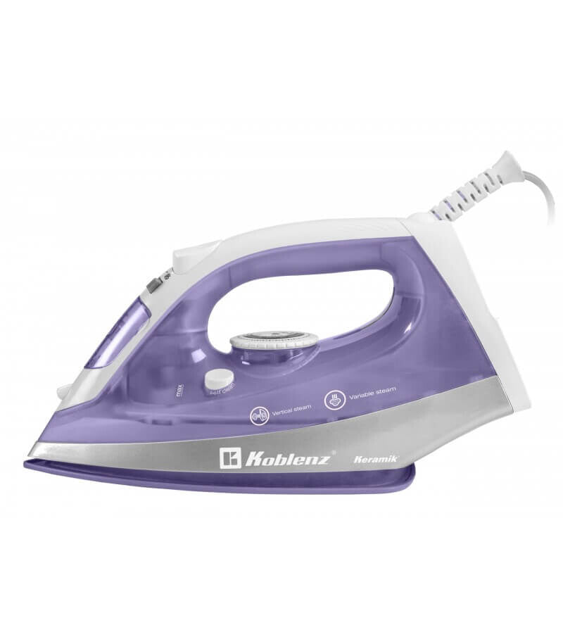 Koblenz PKK-340 L Plancha vapor-seco 1200 W Lila, Plata