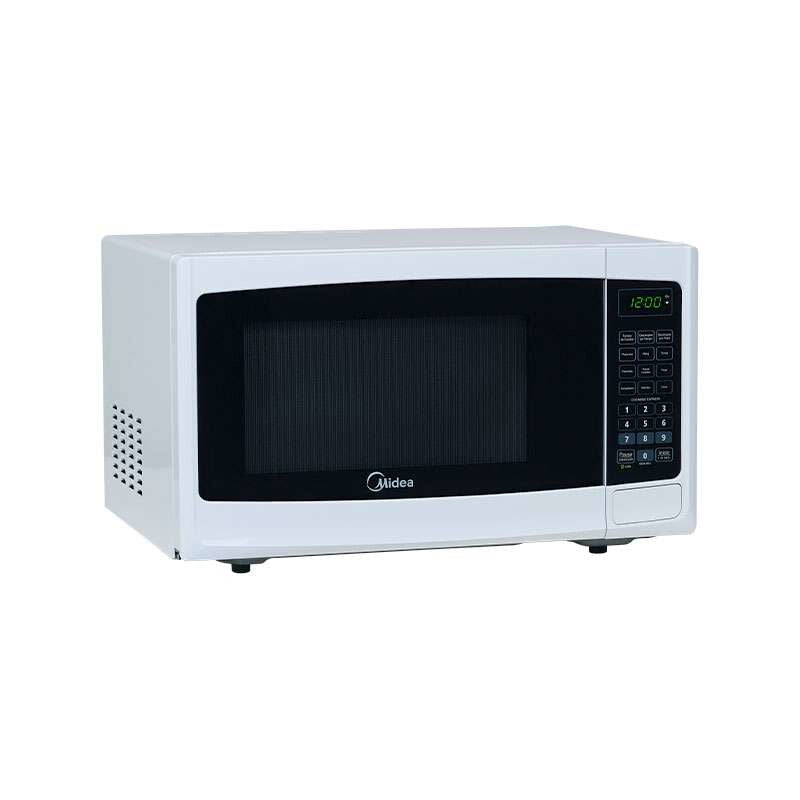 Midea MMDP11S2BW microondas Negro, Blanco Solo microondas Encimera 30 L 1050 W