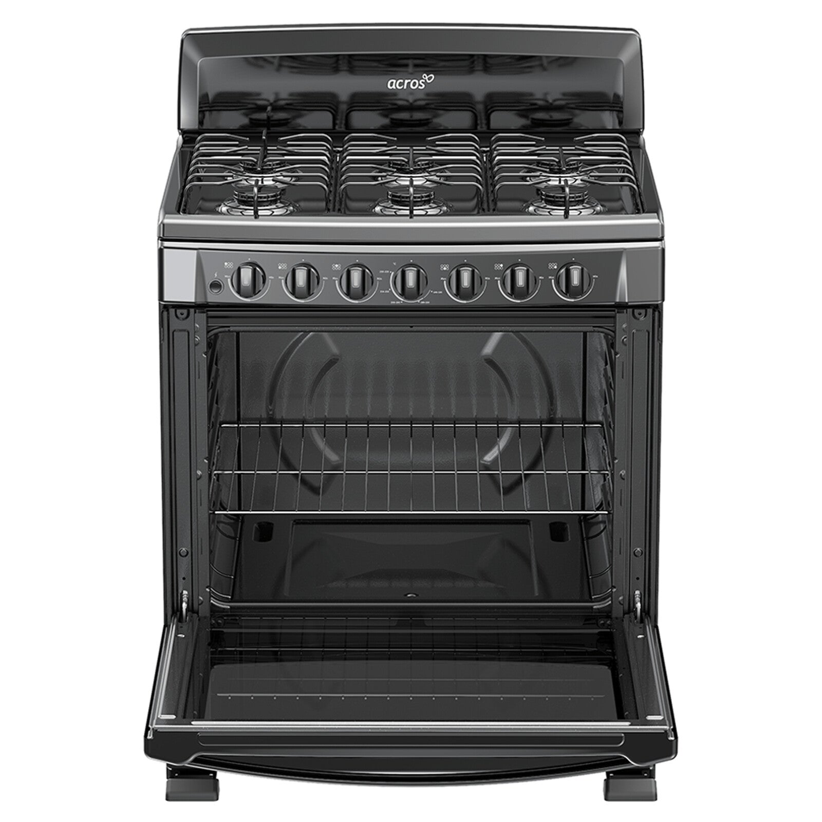 Acros AF5001Z cocina Cocina independiente Gas Encimera de gas Negro