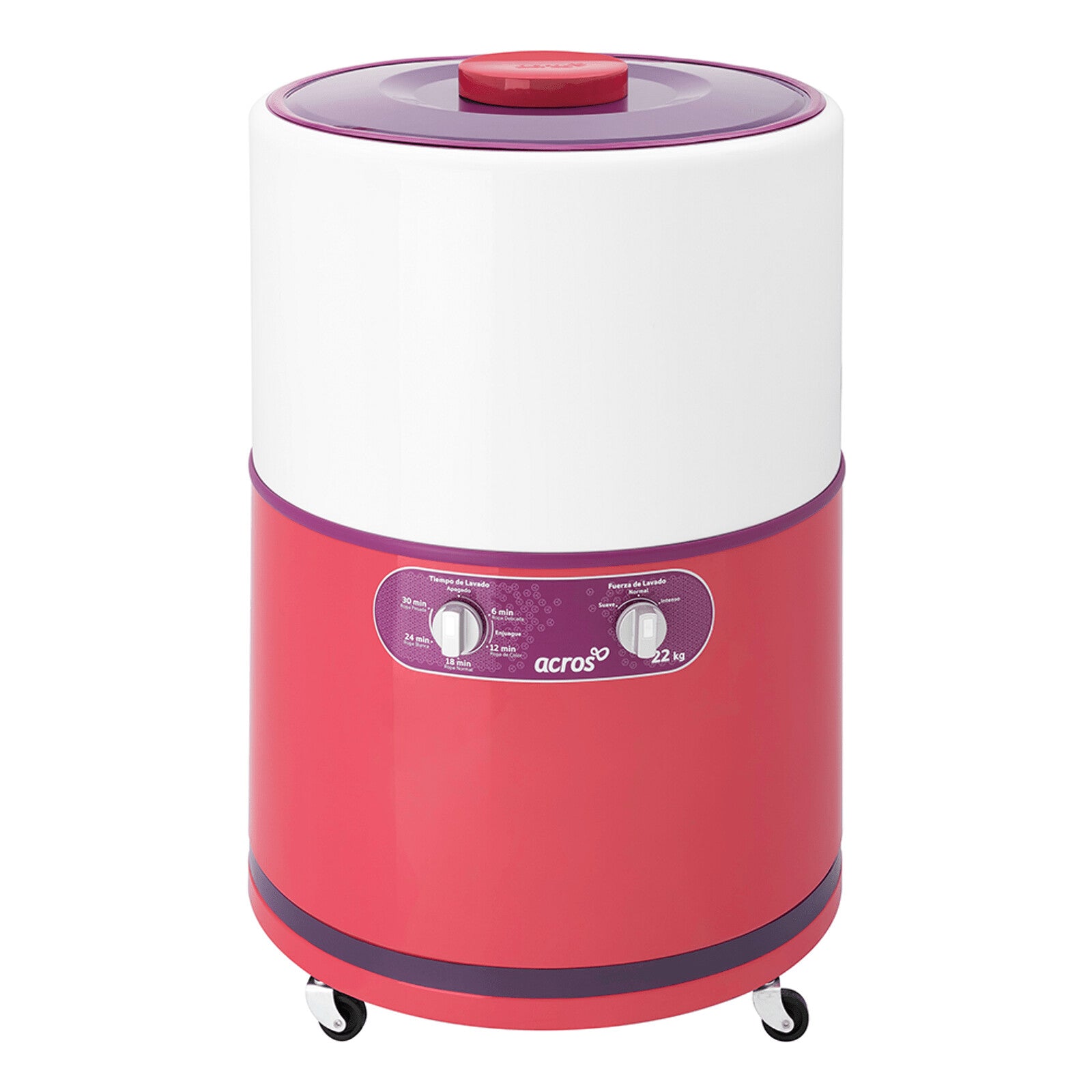 Acros ALF2253EC lavadora Carga superior 22 kg Coral, Blanco