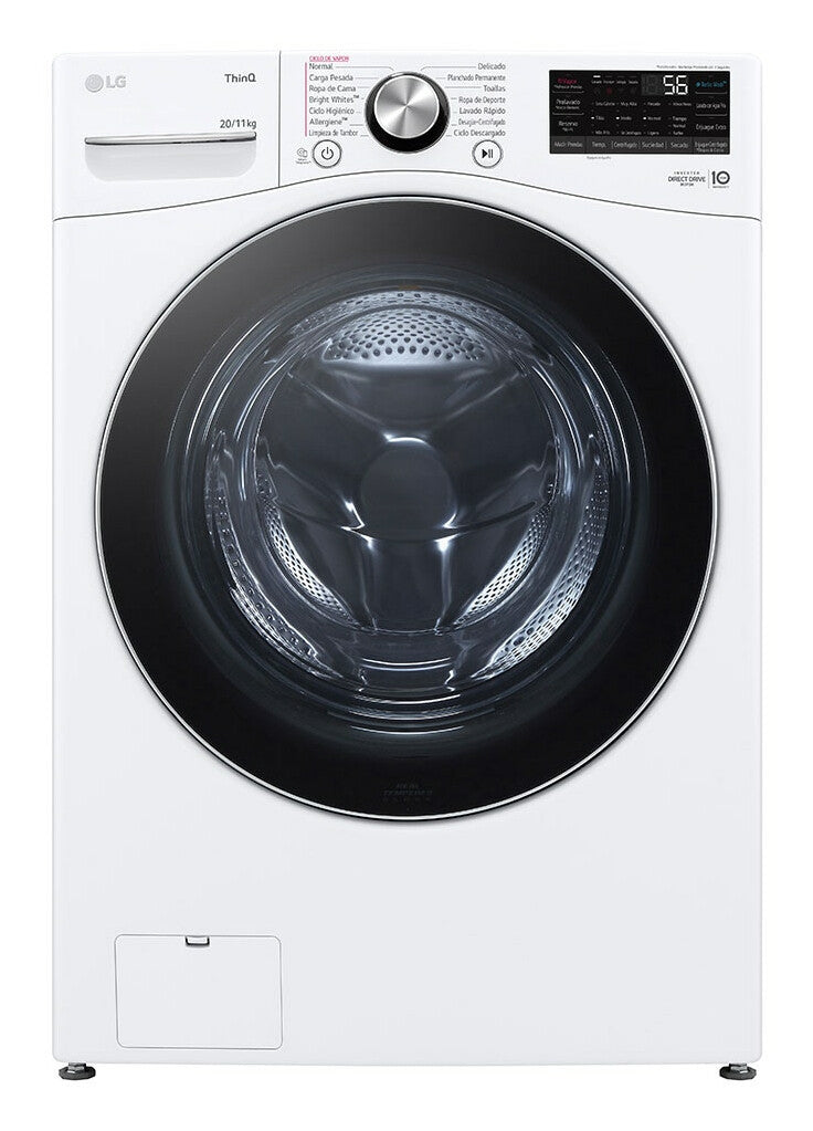 LG WD20WV26R lavadora-secadora Independiente Carga frontal Blanco