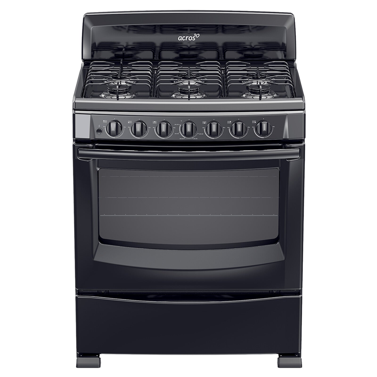 Acros AF5001Z cocina Cocina independiente Gas Encimera de gas Negro