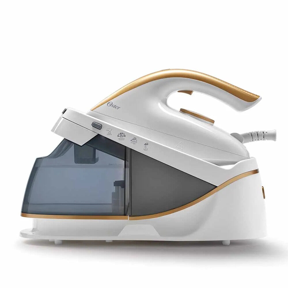 Oster GCSTSG1200 estación plancha al vapor 1600 W 1,7 L Suela de cerámica Oro, Blanco