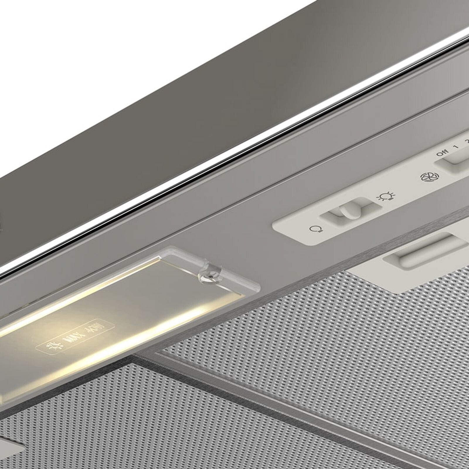 Whirlpool WH8010D campana Telescópica o extraplana Acero inoxidable 323 m³/h