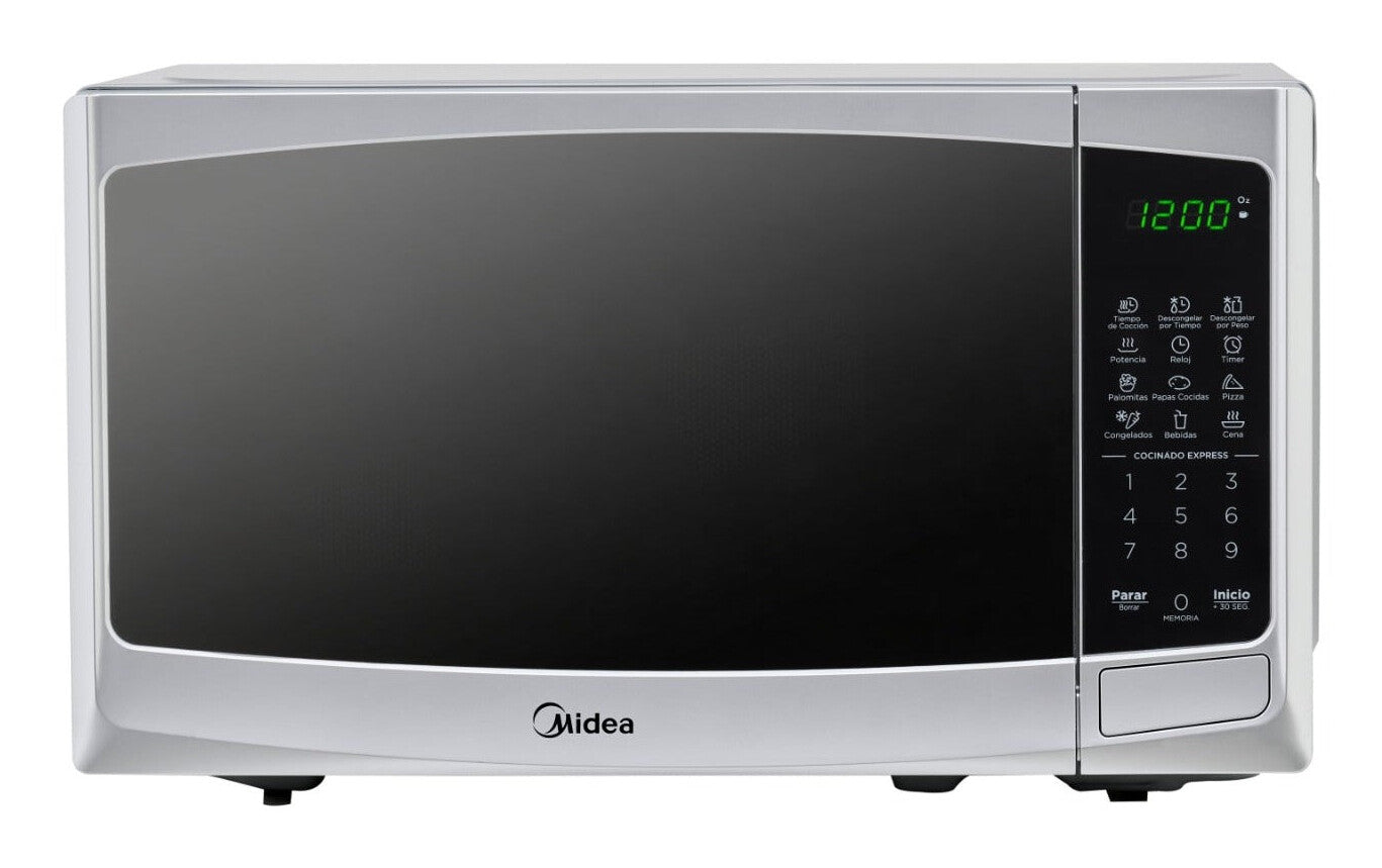 Midea MMDP11S2BG microondas Plata Solo microondas Encimera 30 L 1050 W