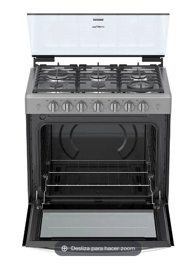 Whirlpool WER3100D cocina Cocina independiente Gas Encimera de gas Gris