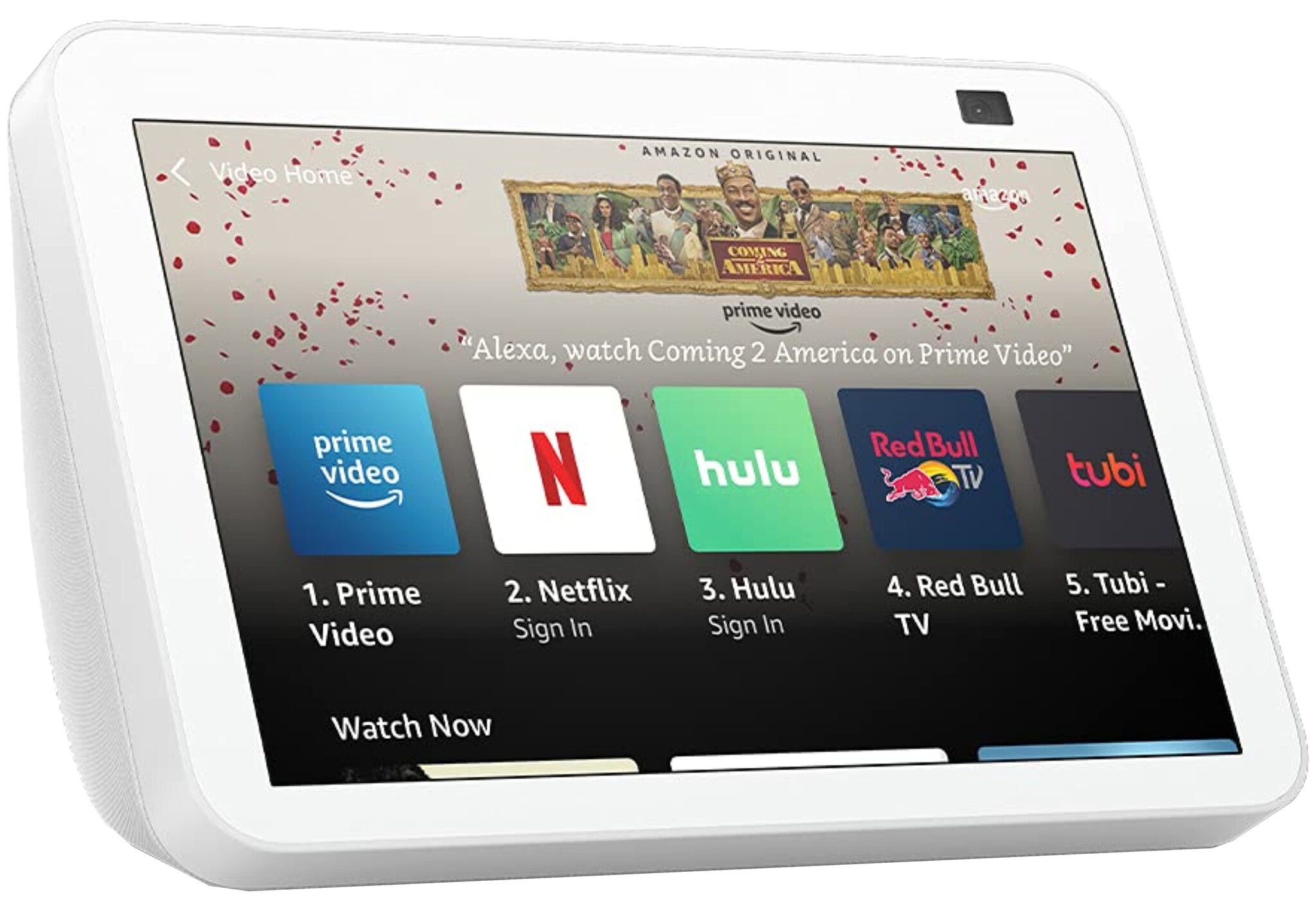 Amazon Echo Show 8 (2nd Gen) Smart Display Speaker - Glacier White