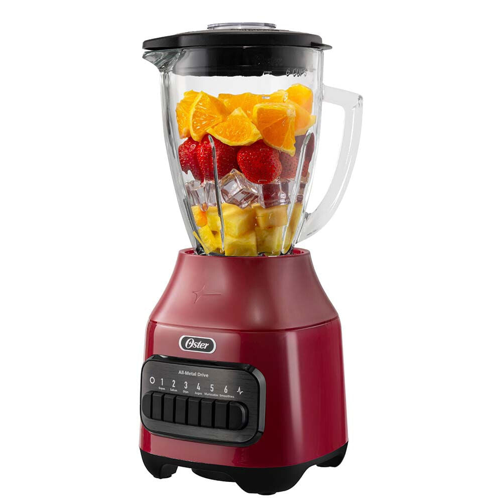 Oster BLSTPEGRPB licuadora 1,5 L Batidora de vaso 800 W Rojo
