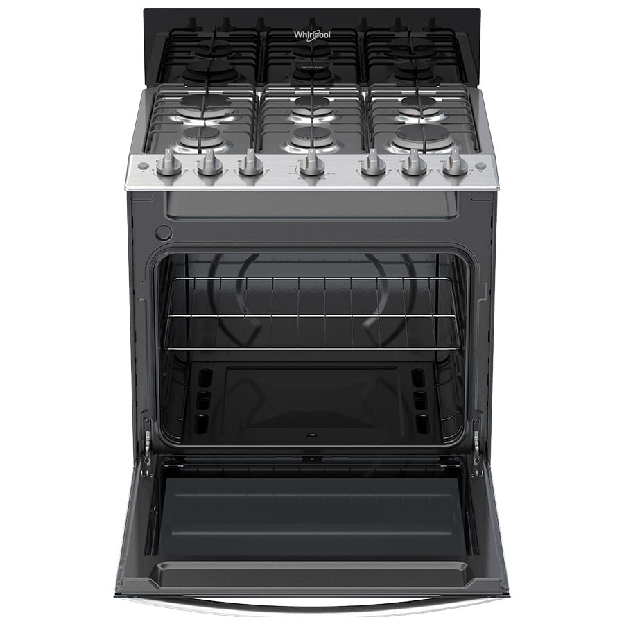 Whirlpool WFR3100B cocina Cocina independiente Gas Encimera de gas Negro