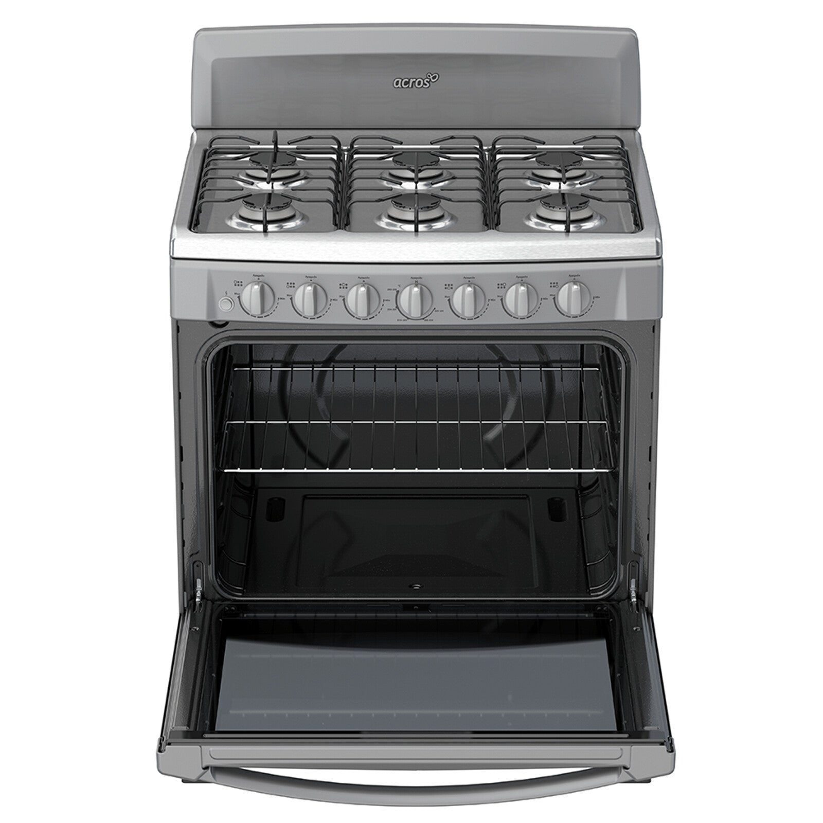 Acros AF5334D cocina Cocina independiente Gas Encimera de gas Acero inoxidable