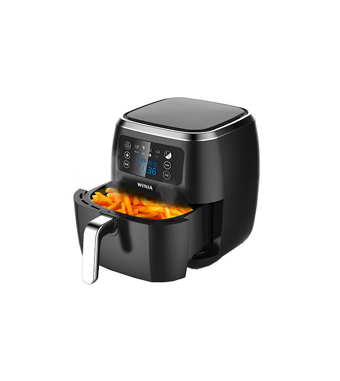 WINIA WAF-720BM freidora Sencillo 7 L 1700 W Freidora baja en grasa Negro, Plata