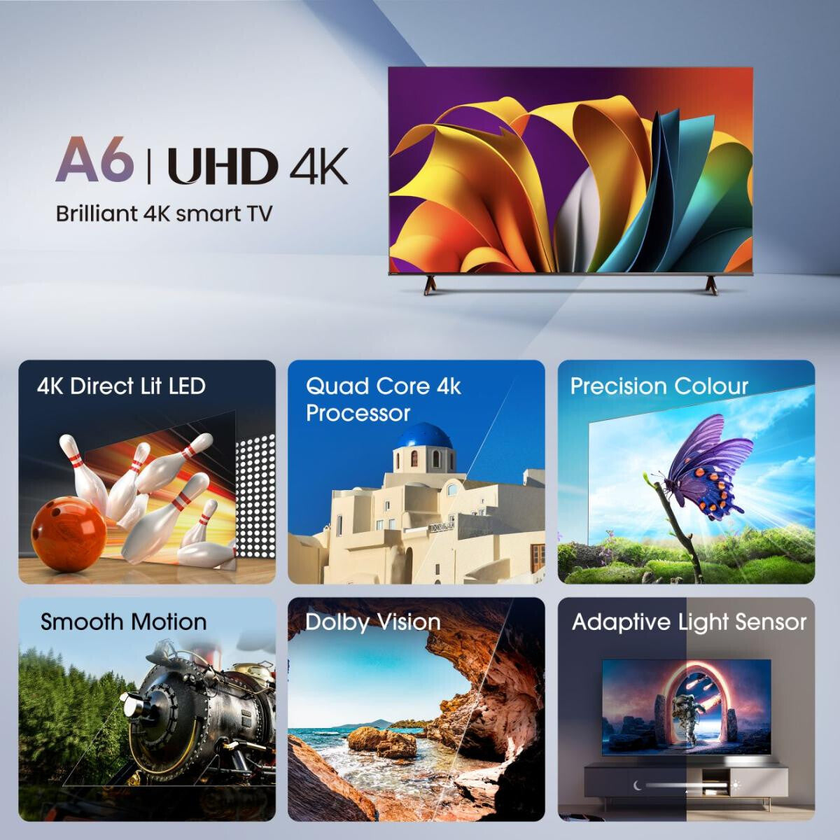 Hisense 43A6N 109,2 cm (43") 4K Ultra HD Smart TV Wifi Negro