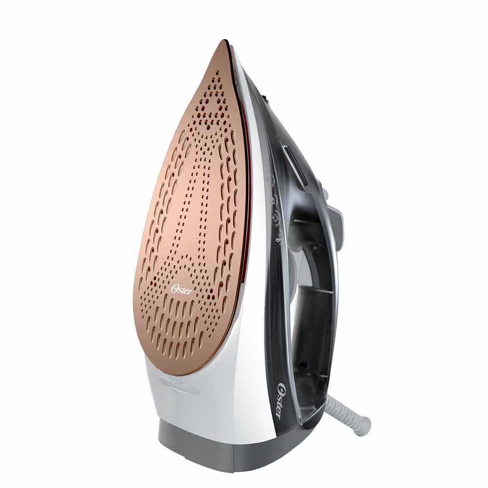 Oster GCSTEP2501 plancha Plancha seco Suela de cerámica 1500 W Negro, Blanco, Oro
