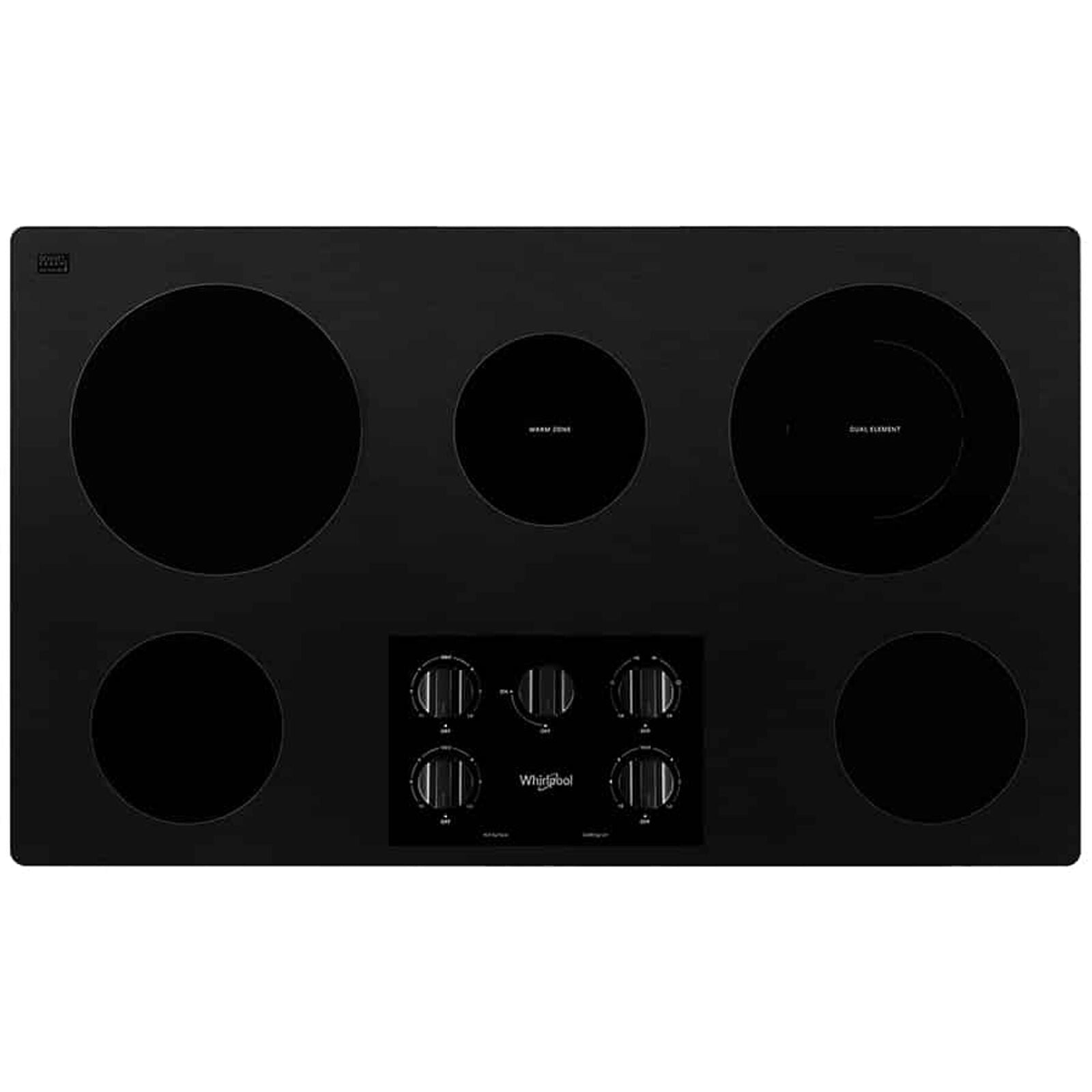Whirlpool WCE55US6HB hobs Negro Integrado 92.8 cm Cerámico 5 zona(s)