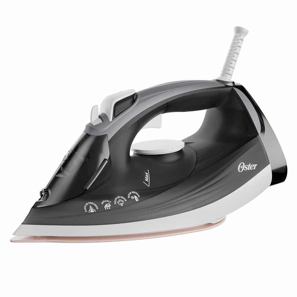 Oster GCSTEP2501 plancha Plancha seco Suela de cerámica 1500 W Negro, Blanco, Oro