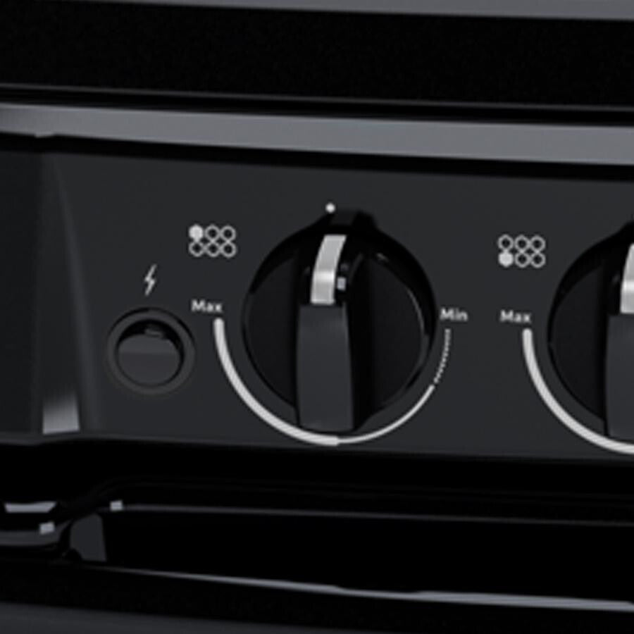 Acros AF5431B cocina Cocina independiente Gas Encimera de gas Negro