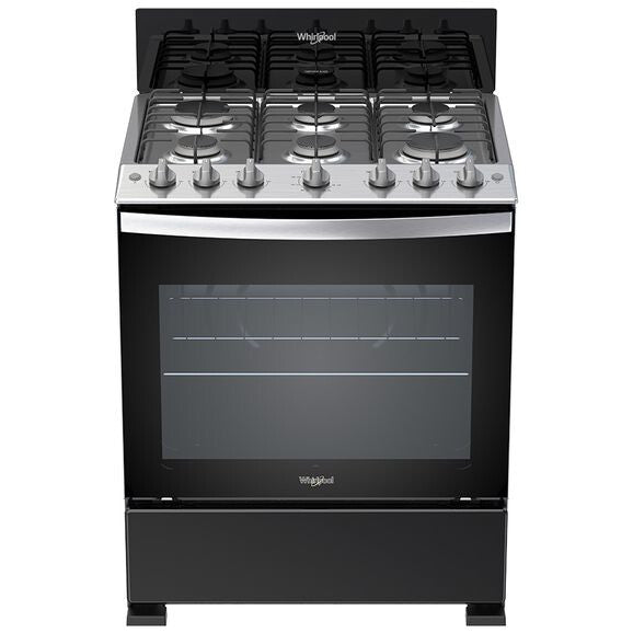 Whirlpool WFR3100B cocina Cocina independiente Gas Encimera de gas Negro