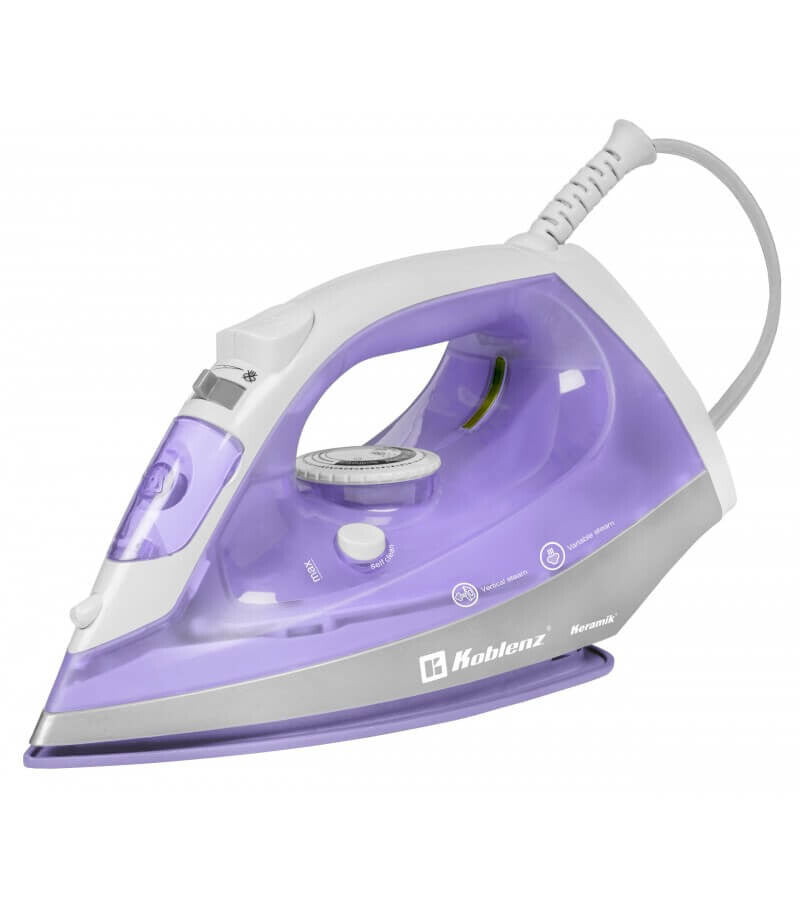 Koblenz PKK-340 L Plancha vapor-seco 1200 W Lila, Plata
