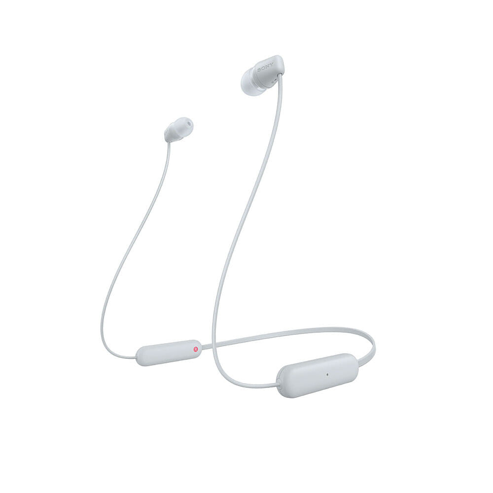 Sony WI-C100/WZ UC auricular y casco Auriculares Inalámbrico Dentro de oído Llamadas/Música Bluetooth Blanco