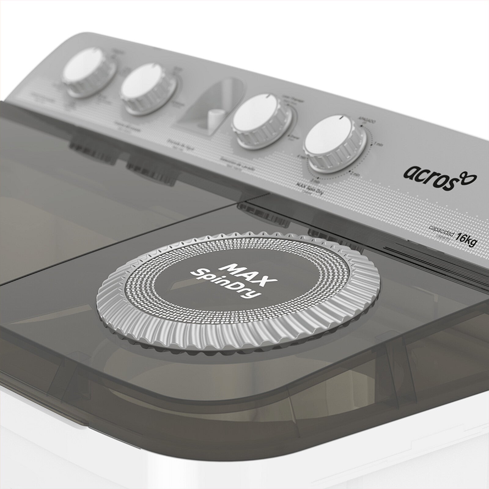 Acros ALD1645JE lavadora Carga superior 16 kg Blanco