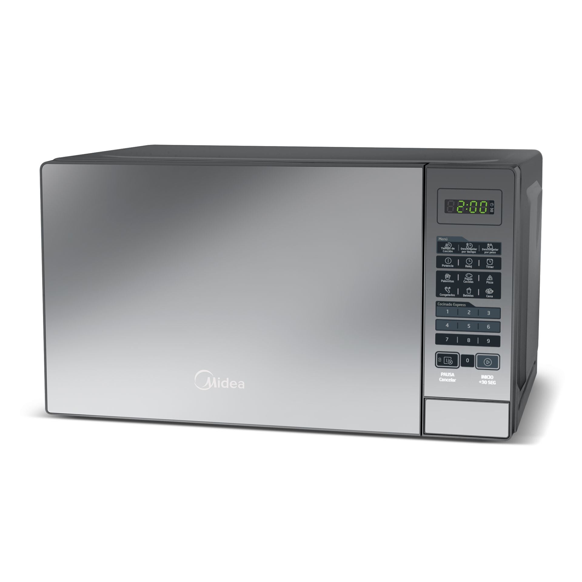Midea MMDR07S2MG microondas Plata Solo microondas Encimera 20 L 1050 W