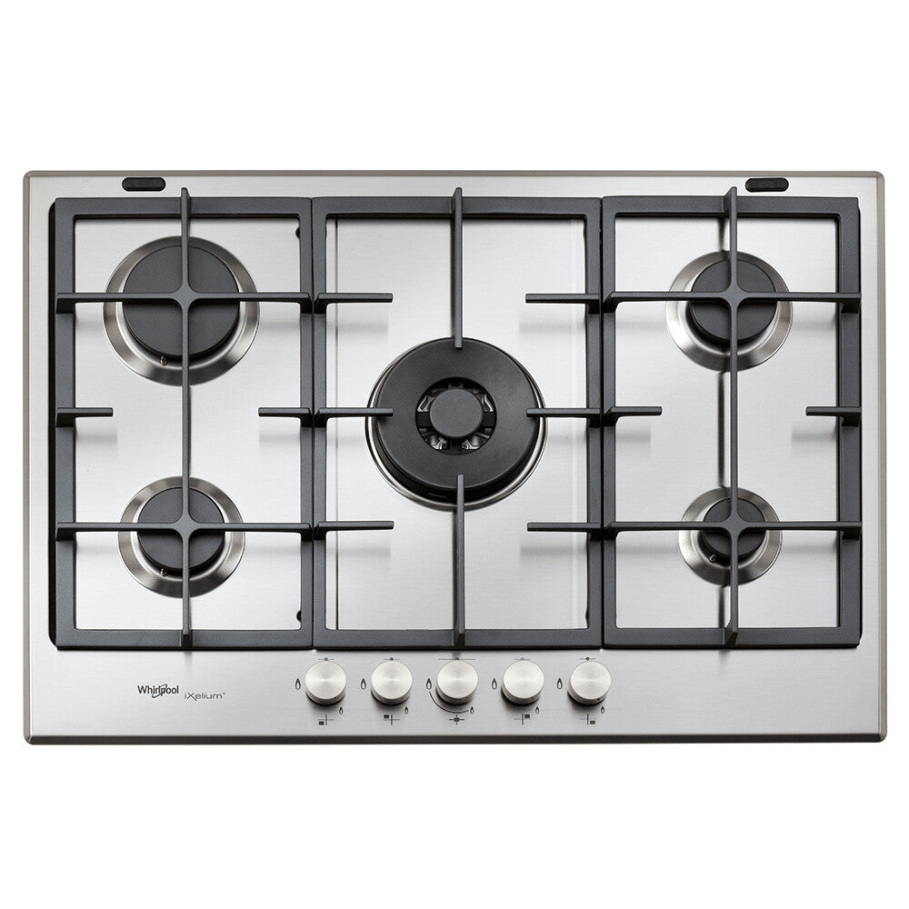 Whirlpool AKT790IXL hobs Gris Integrado 73 cm Encimera de gas 5 zona(s)