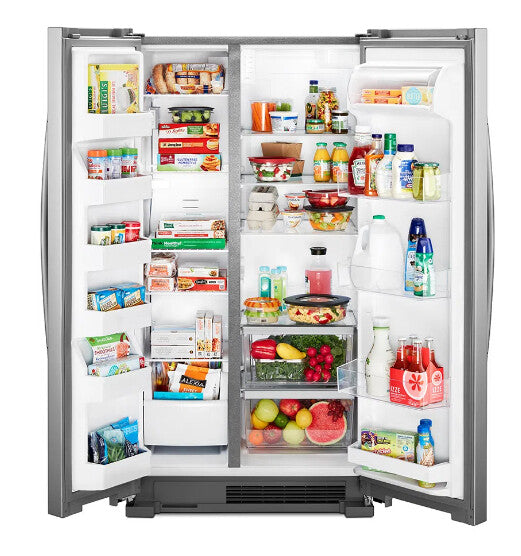 Whirlpool WD5600S nevera puerta lado a lado Independiente Gris, Acero inoxidable