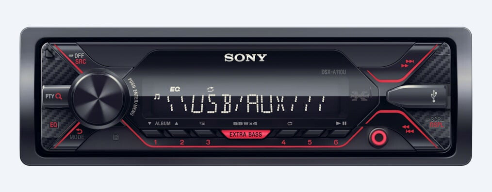 Sony DSX-A110U receptor multimedia para coche Negro 55 W