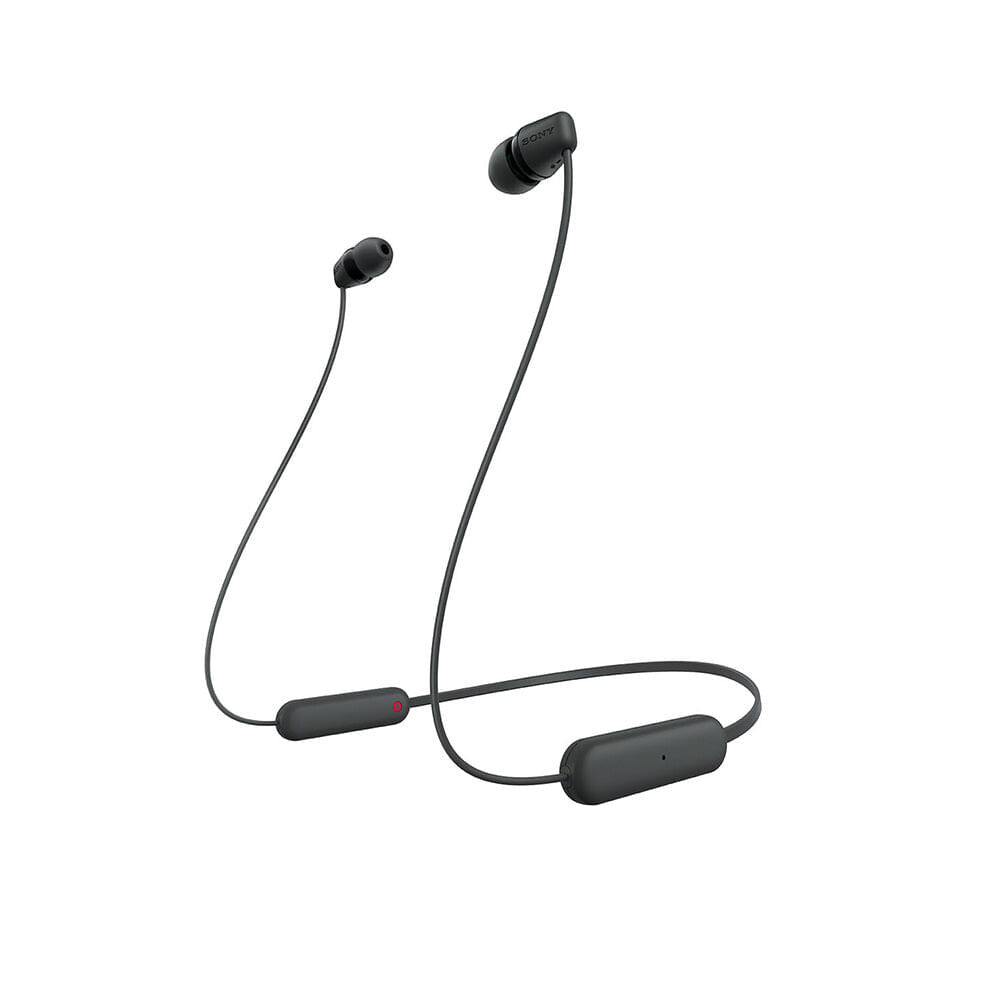 Sony WI-C100/BZ UC auricular y casco Auriculares Inalámbrico Dentro de oído Llamadas/Música Bluetooth Negro