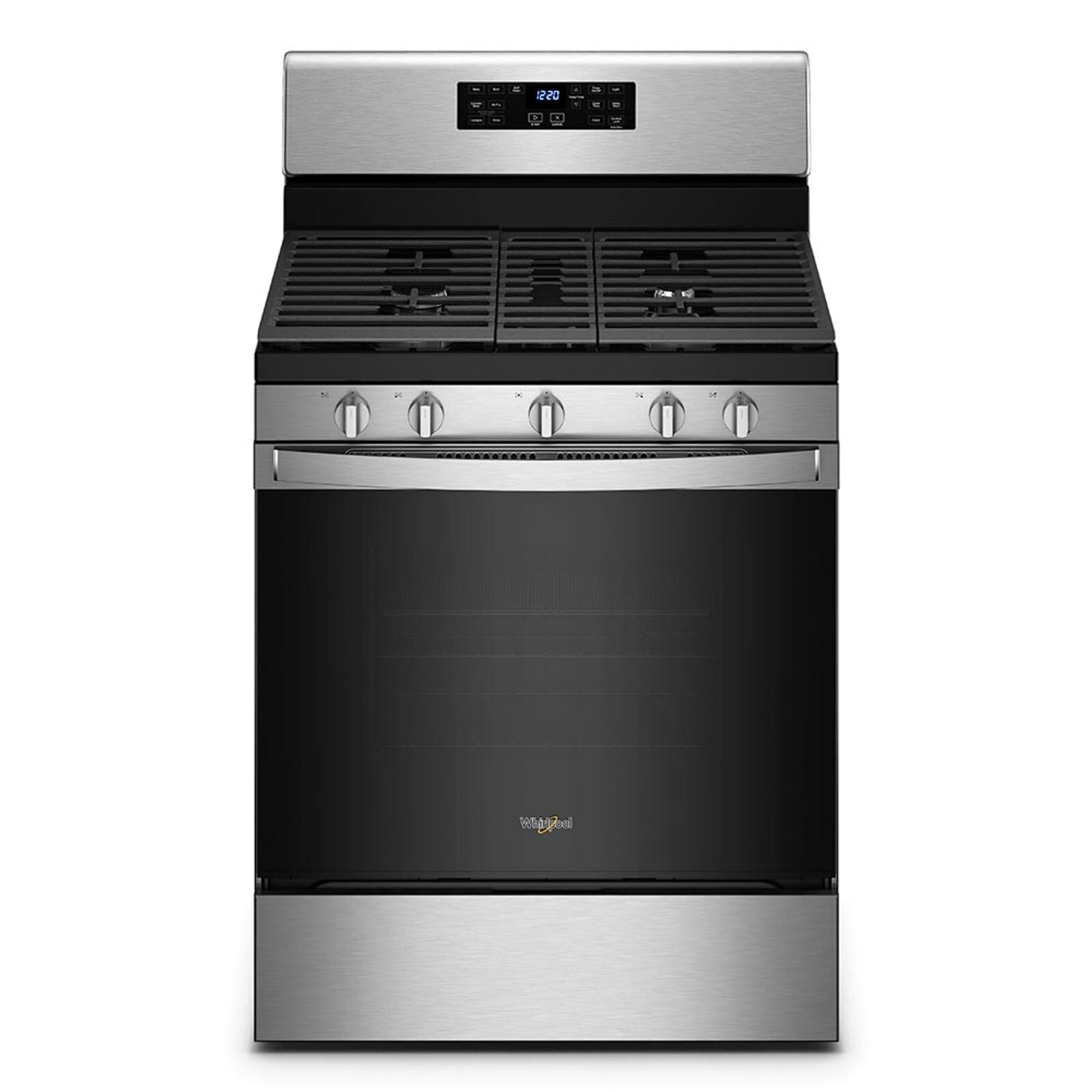 Whirlpool WFG535S0LZ cocina Cocina independiente Eléctrico Encimera de gas Acero inoxidable
