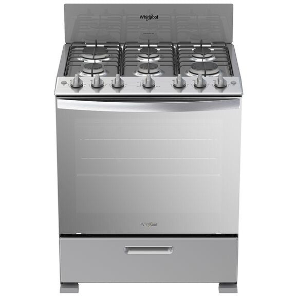 Whirlpool WFR3200D cocina Cocina independiente Gas Encimera de gas Gris
