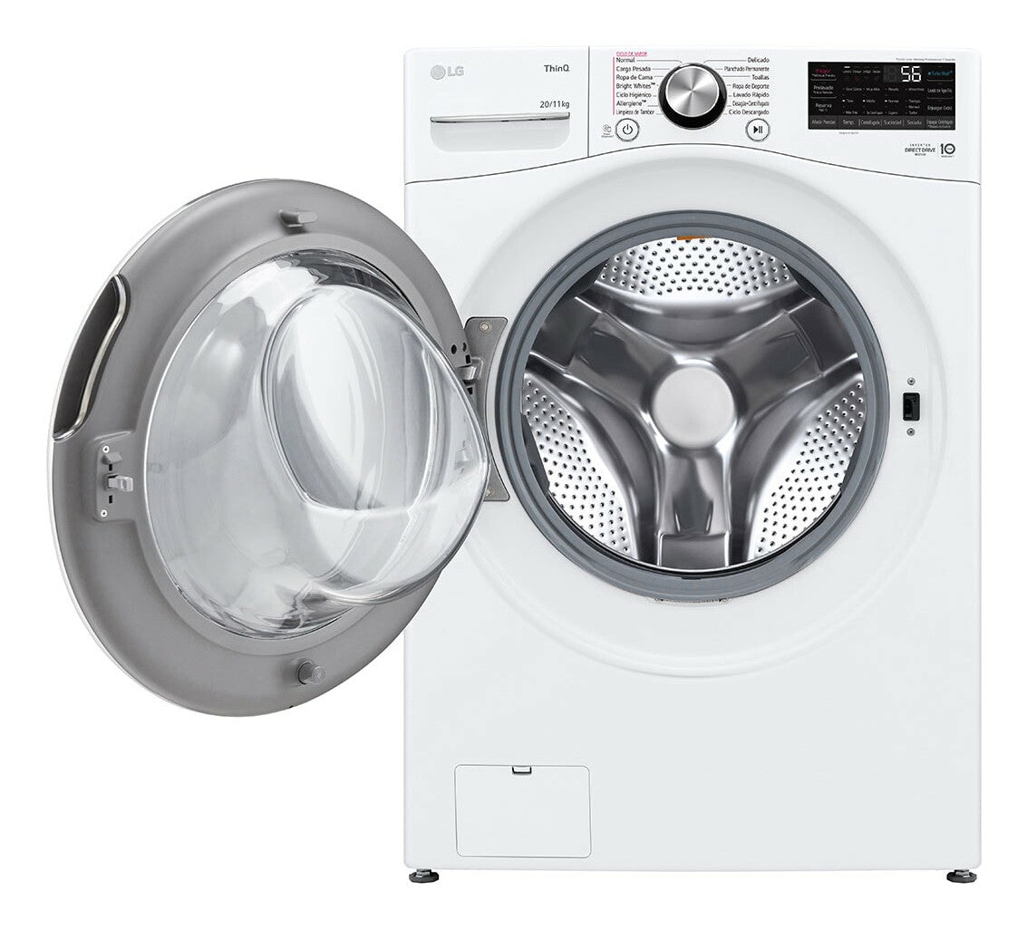 LG WD20WV26R lavadora-secadora Independiente Carga frontal Blanco