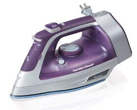 Hamilton Beach 19803R plancha Plancha vapor-seco Suela de cerámica 1500 W Gris, Púrpura