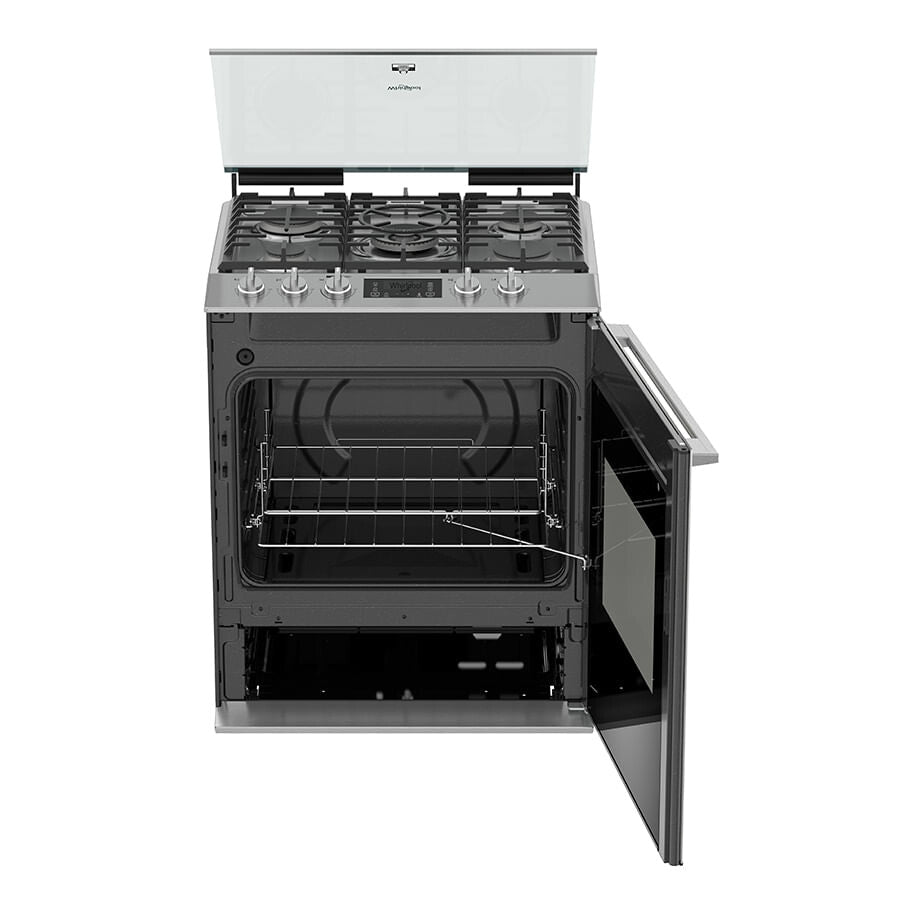 Whirlpool WFR9000S cocina Cocina independiente Gas Encimera de gas Plata