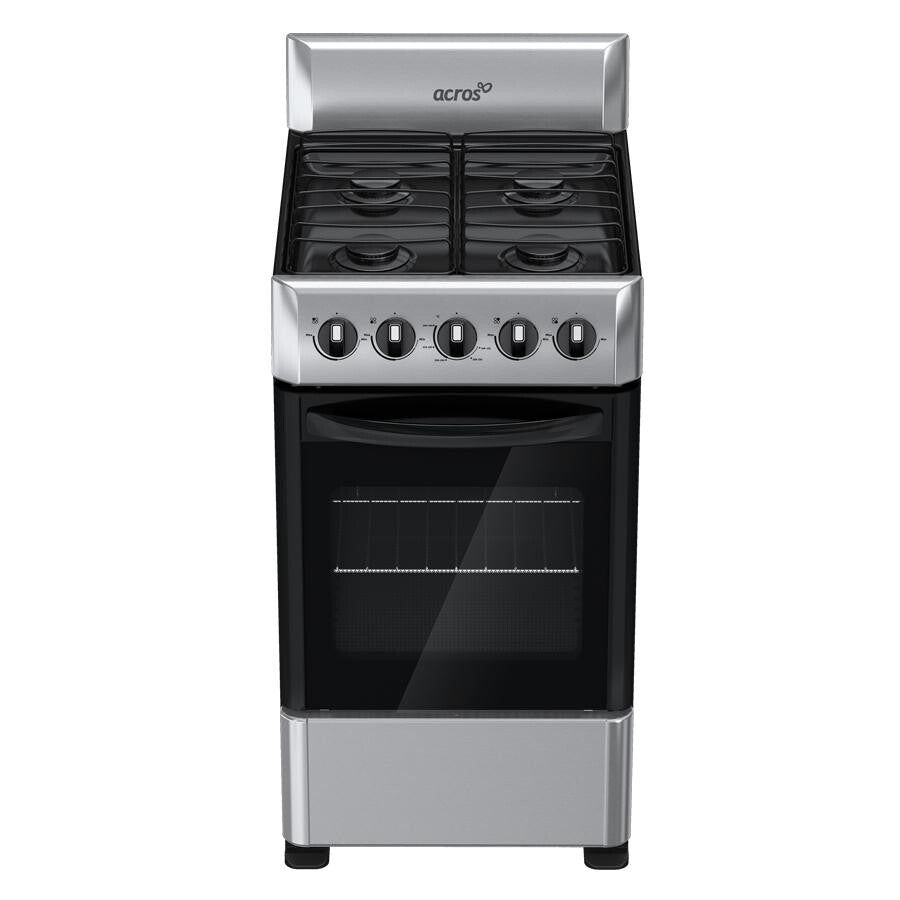 Acros NAW1001S cocina Cocina independiente Eléctrico Encimera de gas Plata