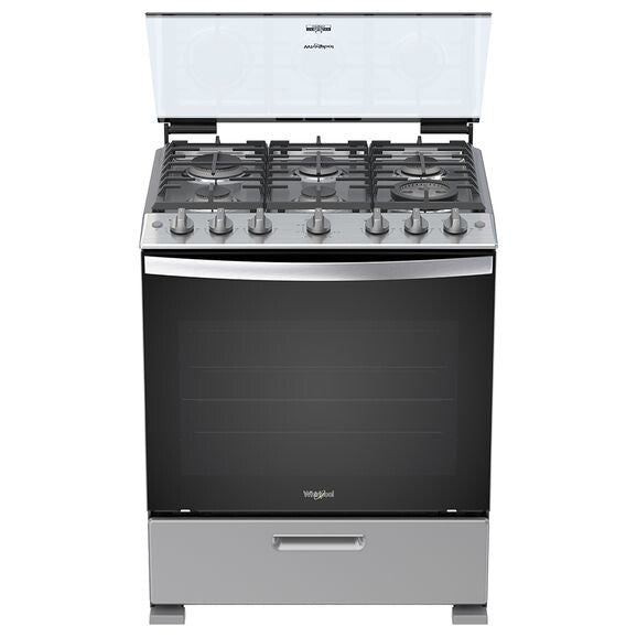 Whirlpool WFR5000D cocina Cocina independiente Gas Encimera de gas Gris
