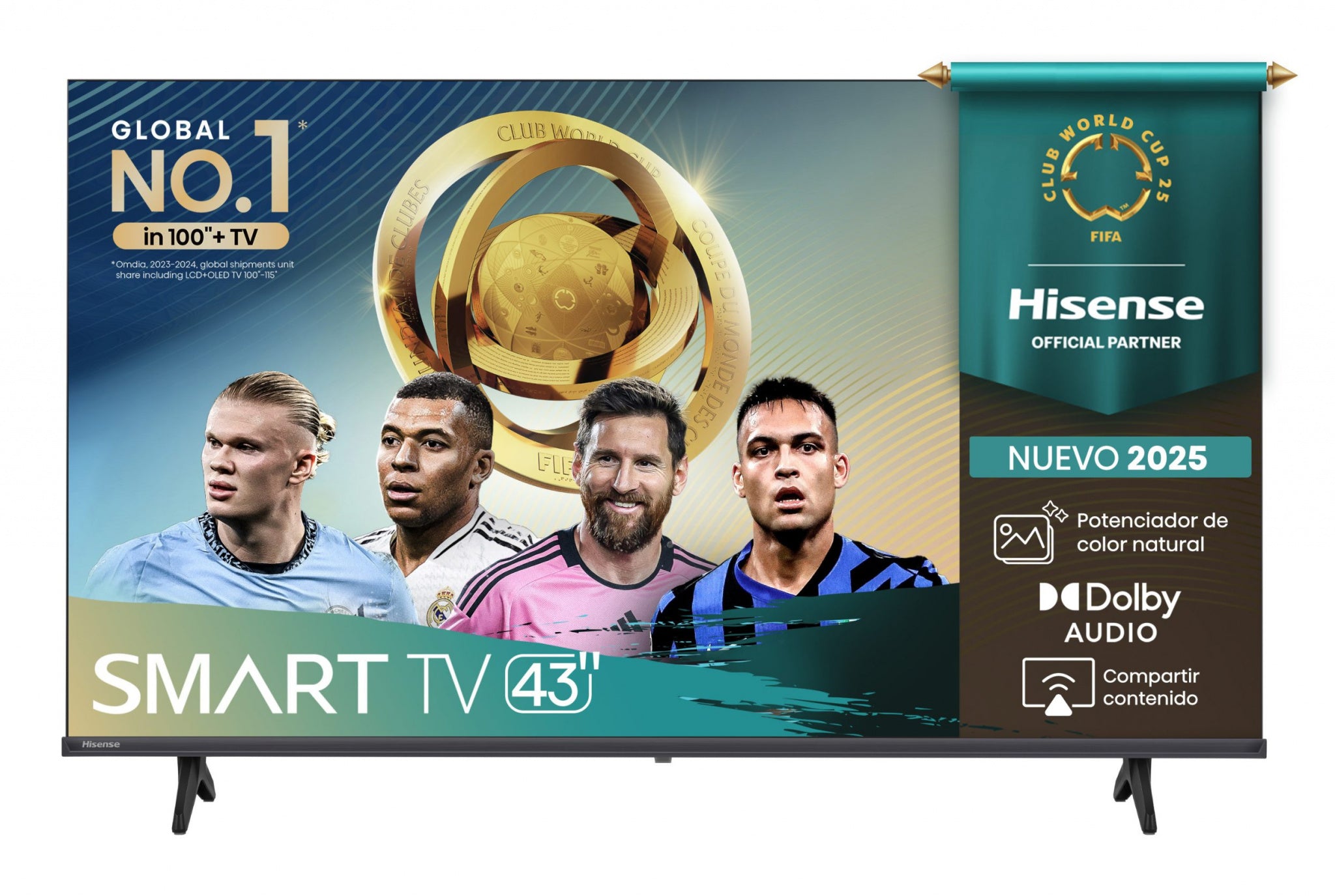 Hisense 43A4NV Televisor 109,2 cm (43") Full HD Smart TV Wifi Negro